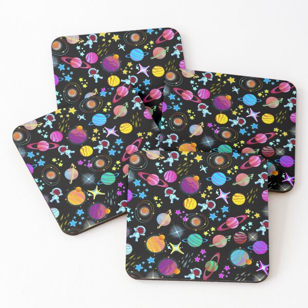Item preview, planets colour colorful space planet galaxy stars pattern designed and sold by DesignYourWaystore.