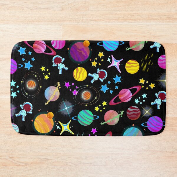 Item preview, planets colour colorful space planet galaxy stars pattern designed and sold by DesignYourWaystore.
