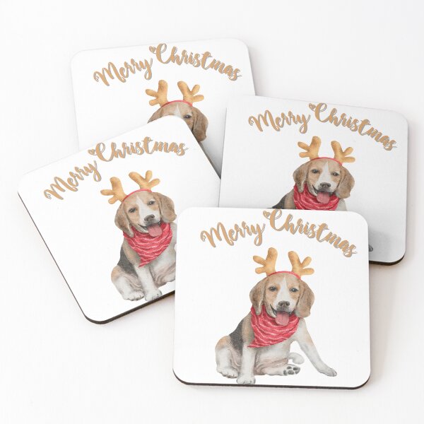 Item preview, Beagle Merry Christmas designed and sold by GemaDesings.