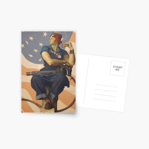 Norman Rockwell Museum Store - Norman Rockwell Rosie the Riveter Notecard  from Norman Rockwell Museum Store