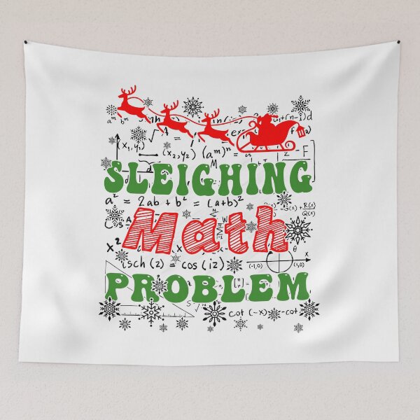 Item preview, Funny Sleighing Math Problem, Math Teacher Christmas 2024, Xmas Teachers designed and sold by ArtByKatti.