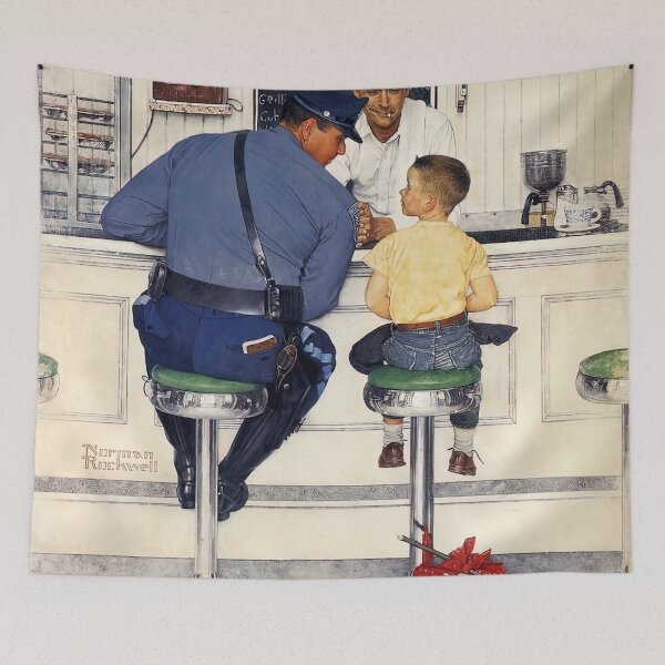 Item preview, norman rockwell art style, norman rockwell paintings, norman rockwell artwork designed and sold by marti-oryo.