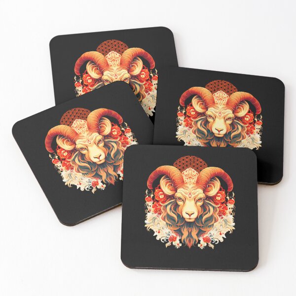 Item preview, Vintage Goat  --black Background designed and sold by CosmicNook1.