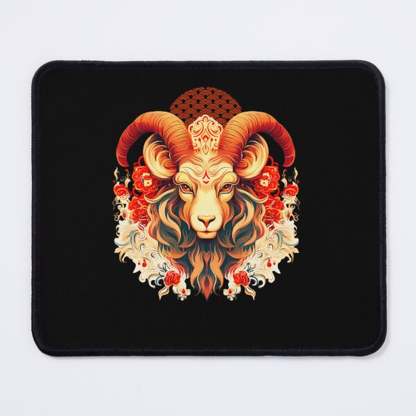 Item preview, Vintage Goat  --black Background designed and sold by CosmicNook1.