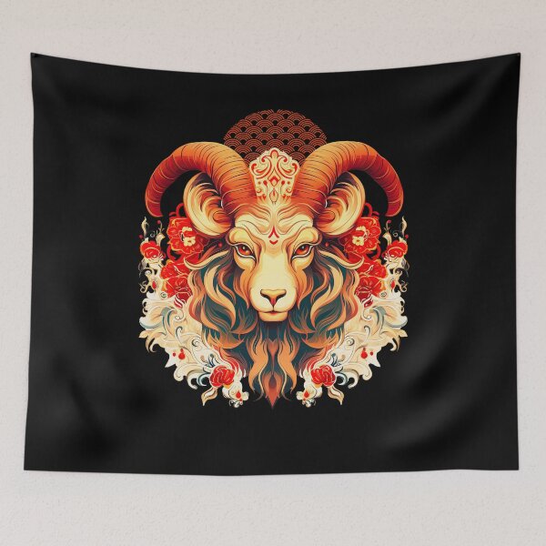 Item preview, Vintage Goat  --black Background designed and sold by CosmicNook1.