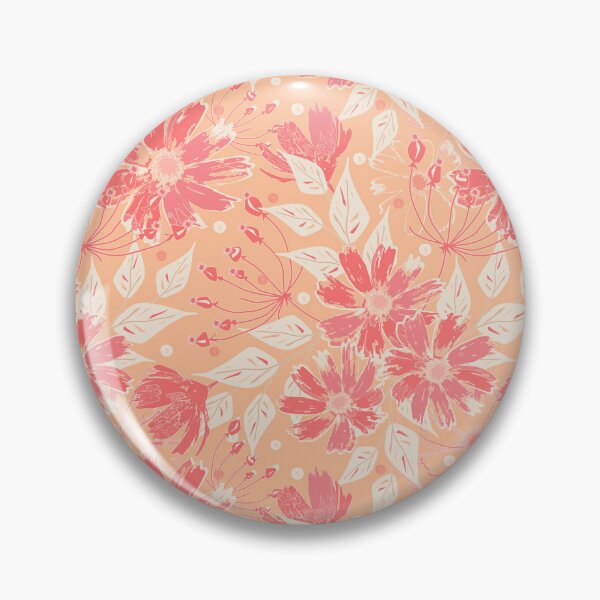 Item preview, Floral pattern in fashionable peach shades. designed and sold by marinaklykva.