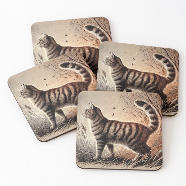 Item preview, Whiskered Wanderer at Sunset Serenity designed and sold by PictorialWhimsy.