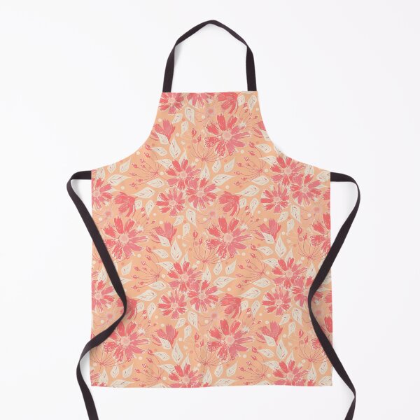 Item preview, Floral pattern in fashionable peach shades. designed and sold by marinaklykva.