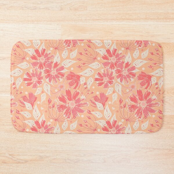 Item preview, Floral pattern in fashionable peach shades. designed and sold by marinaklykva.