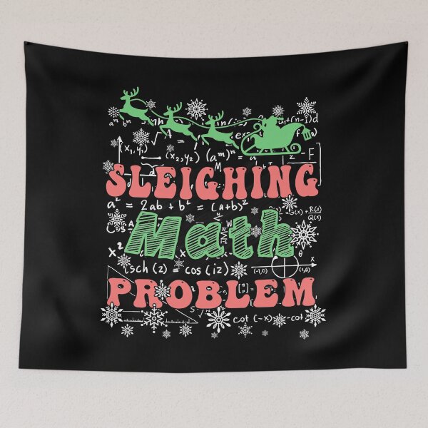 Item preview, Funny Sleighing Math Problem, Math Teacher Christmas 2024, Xmas Teachers designed and sold by ArtByKatti.
