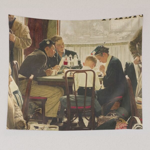 Item preview, norman rockwell art style, norman rockwell paintings, norman rockwell artwork designed and sold by marti-oryo.