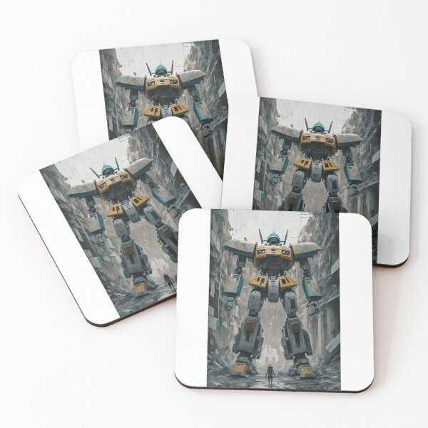 Item preview, Woman standing with Robot Mechine designed and sold by MalakShams.