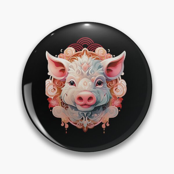 Item preview,  Vintage Pig --black Background designed and sold by CosmicNook1.