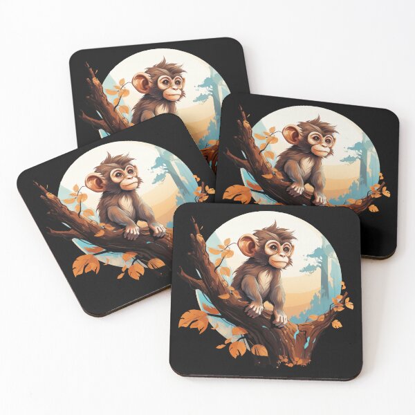 Item preview, Cute monkey on a tree designed and sold by Gilpro Designs.