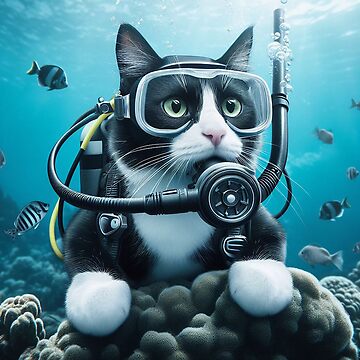 Artwork thumbnail, Scuba Cat by barnabys