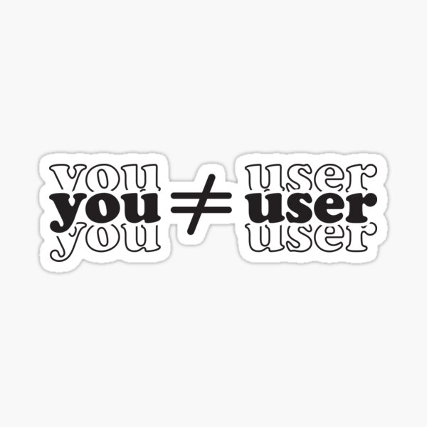 Item preview, You Are Not The User - UX Designer designed and sold by Kdramasaddict.
