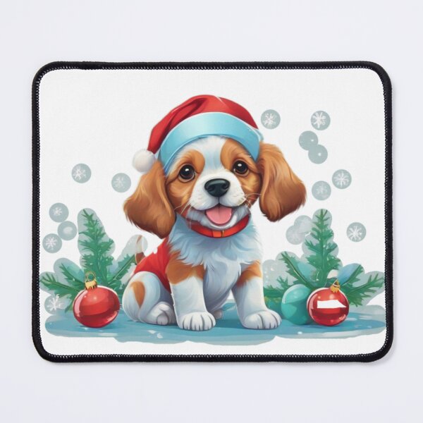 Item preview, Christmas and a happy puppy designed and sold by ArtBoom73.