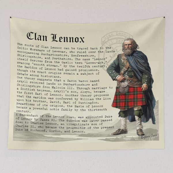 Item preview, Clan Lennox Scottish History  designed and sold by BagTown Clans.