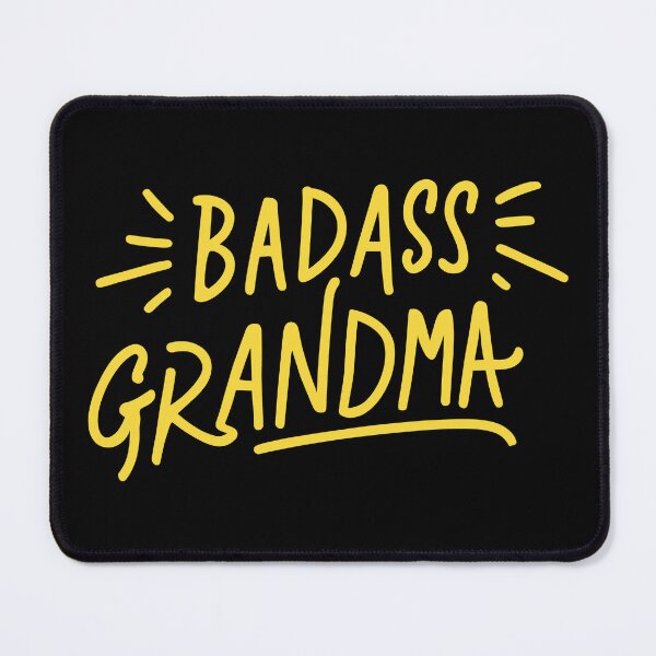 Item preview, Badass Grandma Delight: Unleash Your Fierceness in Yellow designed and sold by EmeraldeaArt.
