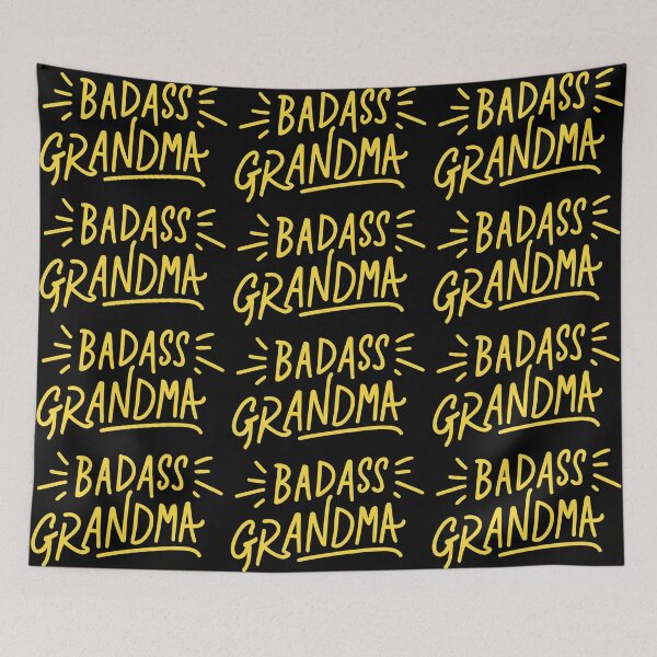 Item preview, Badass Grandma Delight: Unleash Your Fierceness in Yellow designed and sold by EmeraldeaArt.