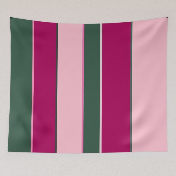 Item preview, Pink and Green Stripes Pattern designed and sold by OneThreeSix.