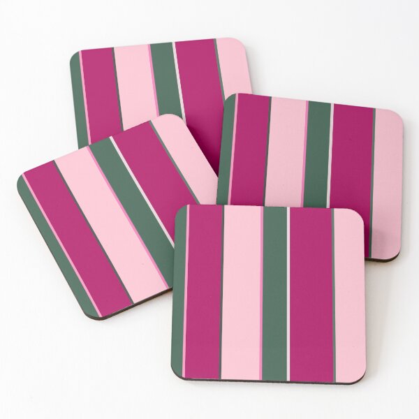 Item preview, Pink and Green Stripes Pattern designed and sold by OneThreeSix.