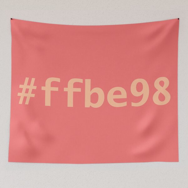 Item preview, Peach Fuzz Hex Code FFBE98 Typography  designed and sold by ellenhenry.