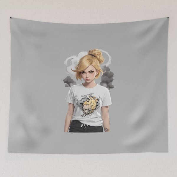 Item preview, Angry  girl  on fire x.21 designed and sold by Moeruonnanoko.