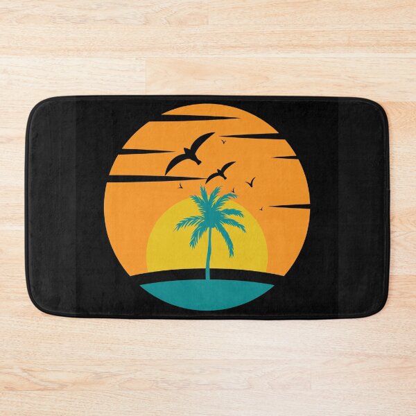 Item preview, Birds flying over sunset retro background designed and sold by Funwaytrend.