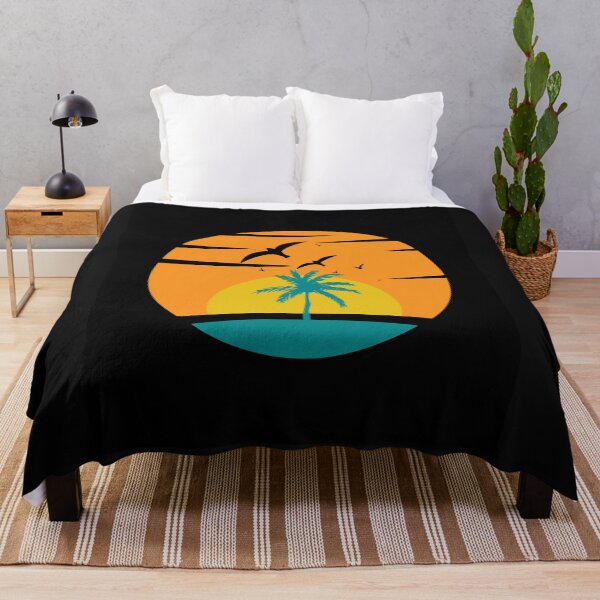 Item preview, Birds flying over sunset retro background designed and sold by Funwaytrend.