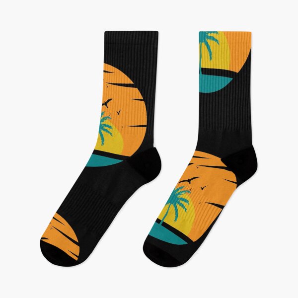 Item preview, Birds flying over sunset retro background designed and sold by Funwaytrend.