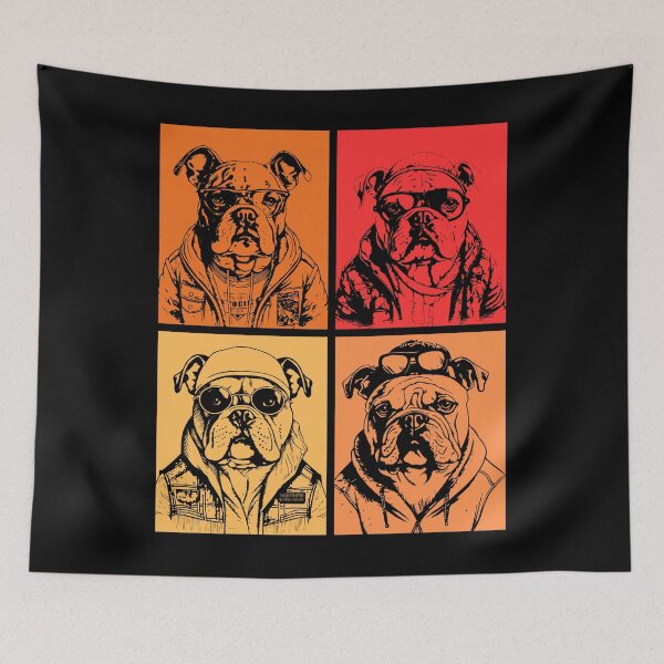 Item preview, Bulldog Portrait designed and sold by moniowate.