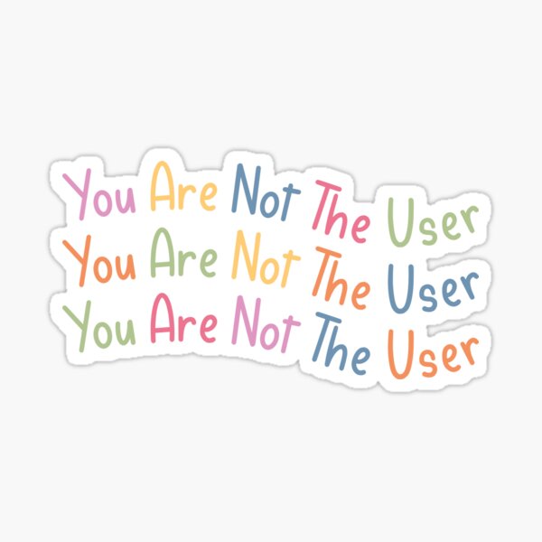 Item preview, You Are Not The User - UX Designer designed and sold by Kdramasaddict.