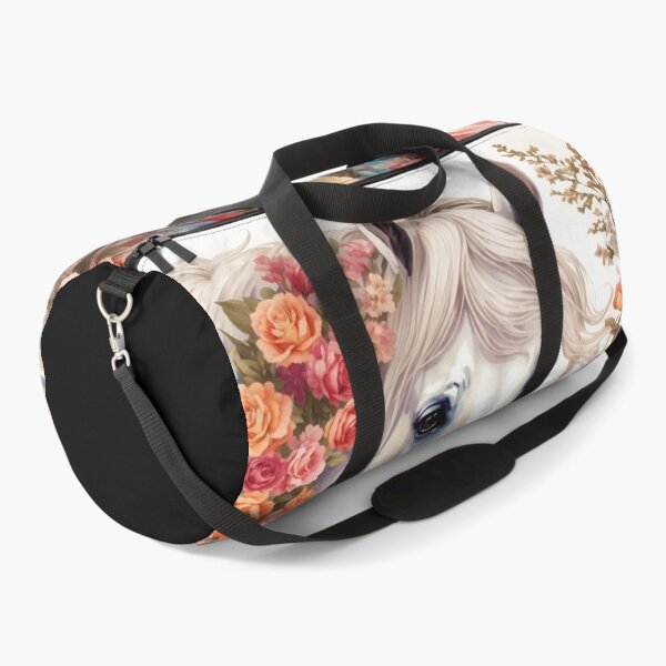 Item preview, Majestic White Horse With Vintage Floral designed and sold by Neranchara.