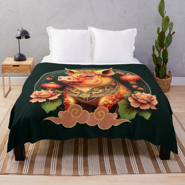 Item preview, Copy of Vintage Pig --Dark Green Background designed and sold by CosmicNook1.
