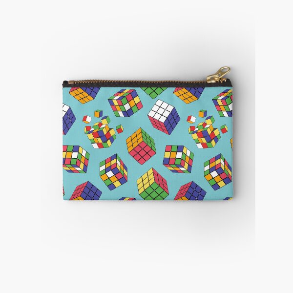 Item preview, Rubiks Cube Pattern on Blue designed and sold by Ayesha Saleem.