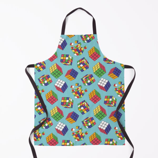 Item preview, Rubiks Cube Pattern on Blue designed and sold by Ayesha Saleem.