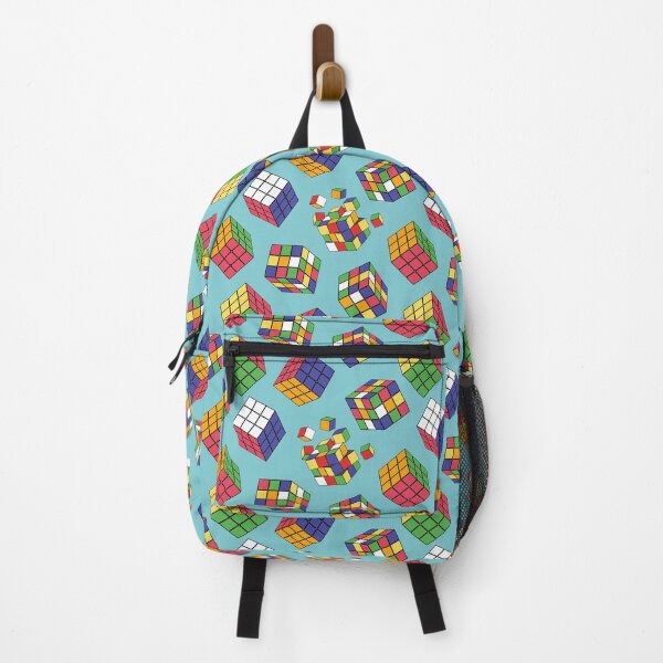 Item preview, Rubiks Cube Pattern on Blue designed and sold by Ayesha Saleem.