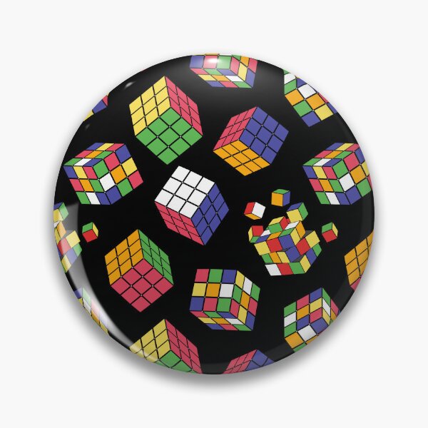 Item preview, Rubiks Cube Pattern On Black designed and sold by Ayesha Saleem.