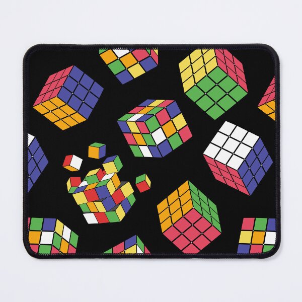 Item preview, Rubiks Cube Pattern On Black designed and sold by Ayesha Saleem.