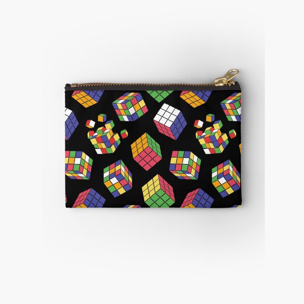 Item preview, Patrón de cubo de Rubik en negro designed and sold by Ayesha Saleem.