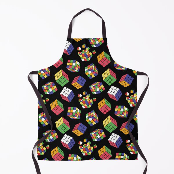 Item preview, Rubiks Cube Pattern On Black designed and sold by Ayesha Saleem.