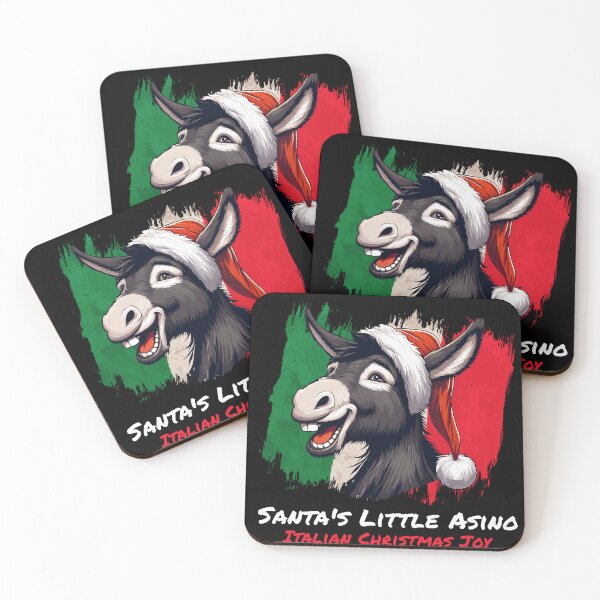 Item preview, Santa's Little Asino | Italian Christmas Donkey | Italian Christmas Joy designed and sold by VeronicaBlend.