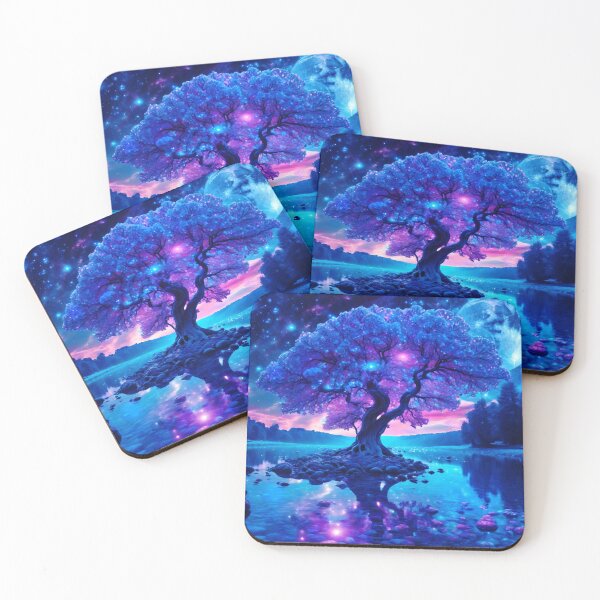 Item preview, Magic tree at night, reflection in the lake designed and sold by stevanovicigor.