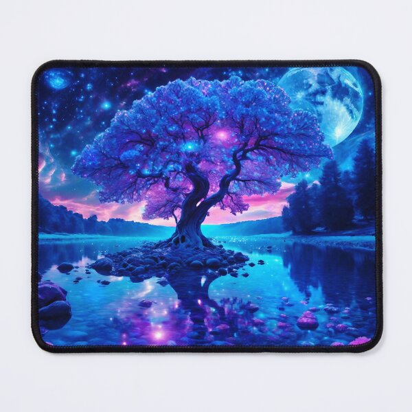 Item preview, Magic tree at night, reflection in the lake designed and sold by stevanovicigor.