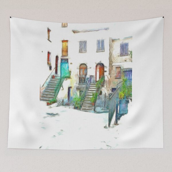 Item preview, Glimpse buildings with stairs, doors and windows designed and sold by Giuseppe Cocco.