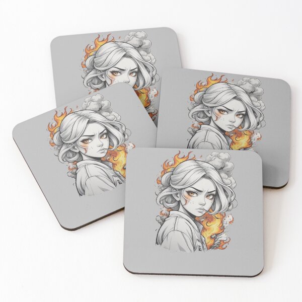 Item preview,  Angry  girl  on fire x.24 designed and sold by Moeruonnanoko.