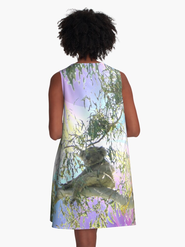 Thumbnail 3 of 4, A-Line Dress, Fugue designed and sold by GlennDelahoy.