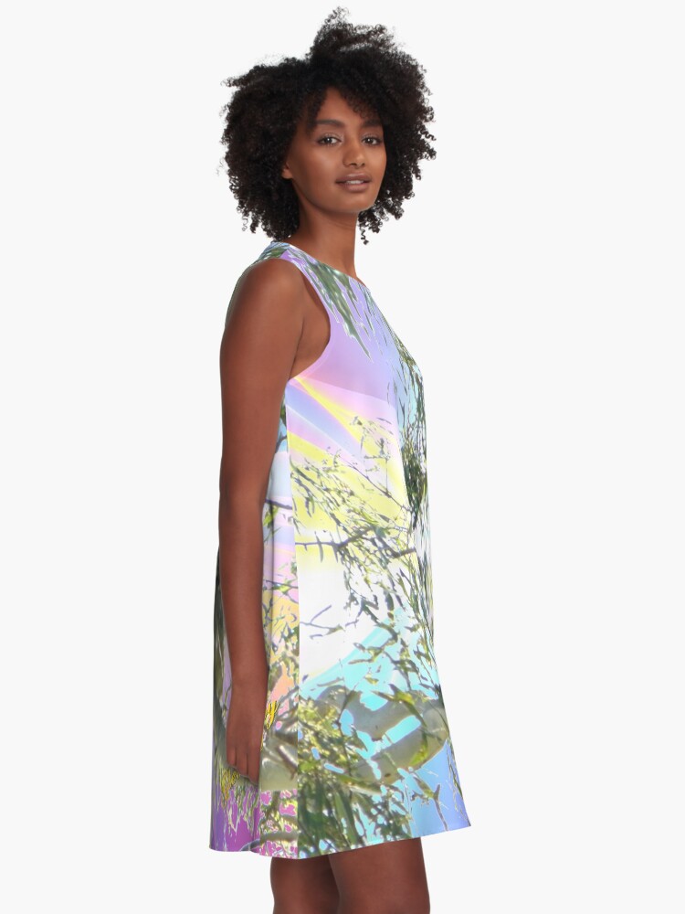 Thumbnail 2 of 4, A-Line Dress, Fugue designed and sold by GlennDelahoy.