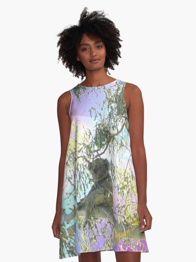 Thumbnail 1 of 4, A-Line Dress, Fugue designed and sold by GlennDelahoy.